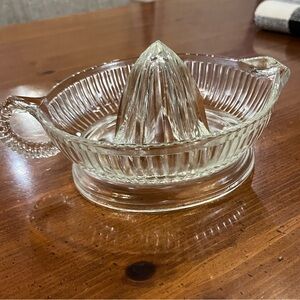 Vintage Clear Glass Citrus Juicer